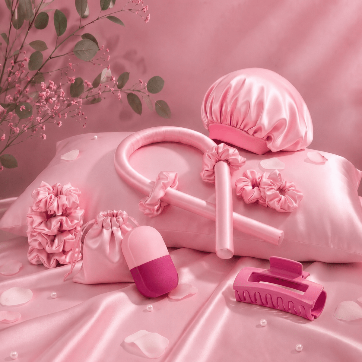 The Silviy Hair Essentials Set + Free Facial Ice Roller + Free Flexible Claw Clip - Silviy