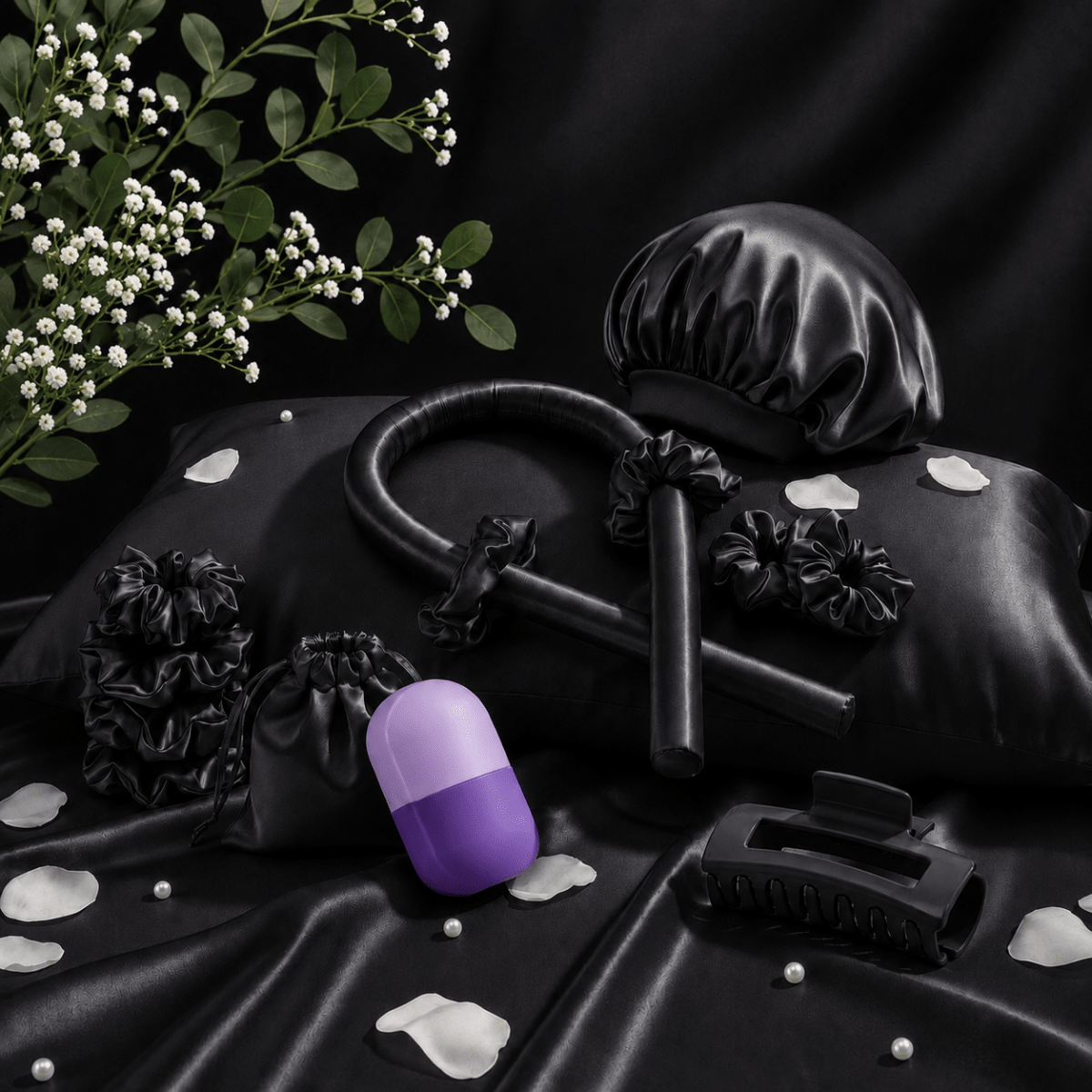 The Silviy Hair Essentials Set + Free Facial Ice Roller + Free Flexible Claw Clip - Silviy